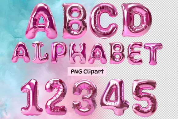 Download 3D Foil Balloon Alphabet Clipart, Letter - Clipart Collection
