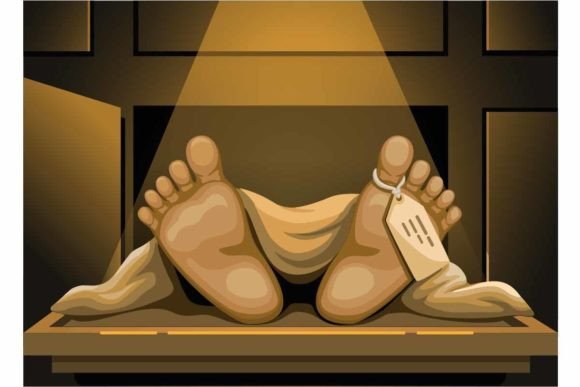 Download Dead Body Foot with Tag in Morgue Vector - Dead Collection