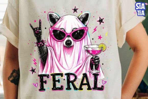 Download Feral Raccoon Ghost Halloween PNG - Ghost Collection