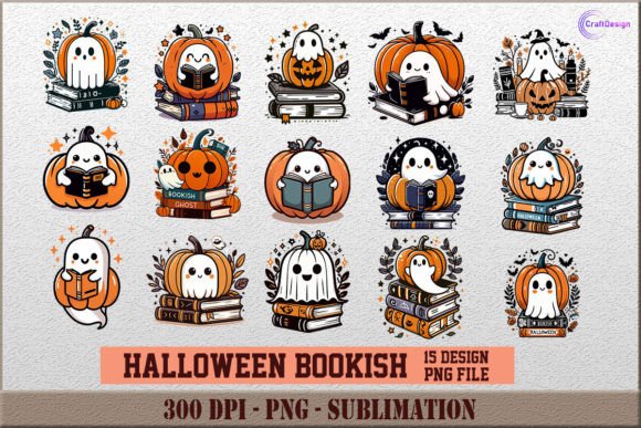 Download Cute Ghost Bookish PNG Halloween Clipart - Ghost Collection