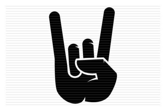 Download Rockin Hand Rocker Black - Rocker Collection