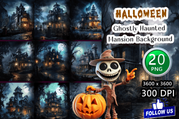Download Ghostly Haunted Mansion Background - Ghost Collection