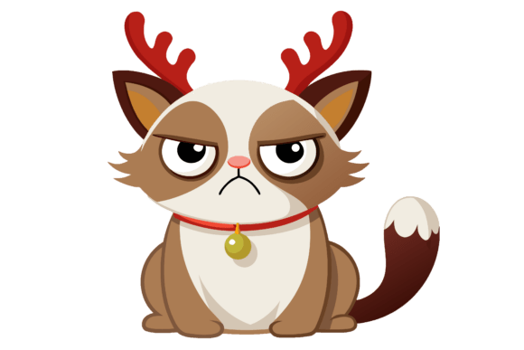 Download Graphics Design Clipart of a Grumpy Cat - Clipart Collection