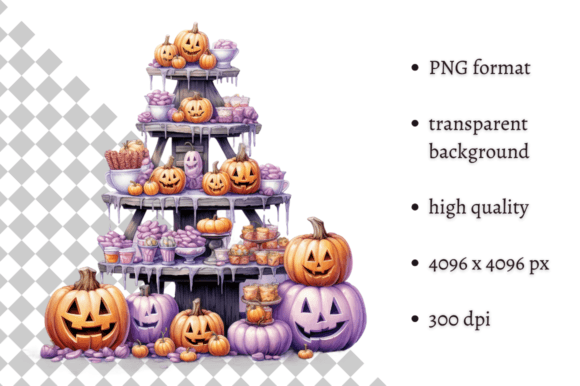 Download Pastel Pink Halloween Sweets PNG Clipart - Clipart Collection