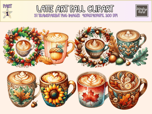 Download Latte Art Fall Clipart - Clipart Collection