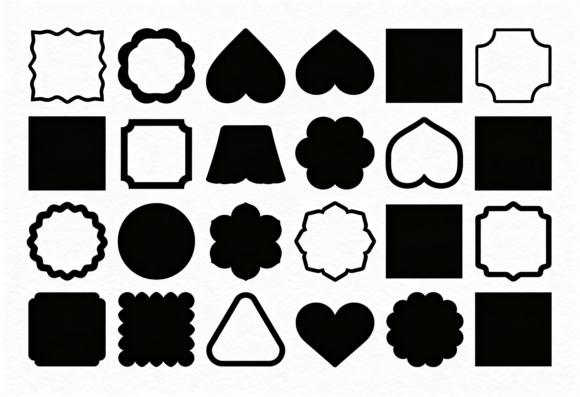 Download Unique Shapes SVG Bundle Clipart Frames - Clipart Collection