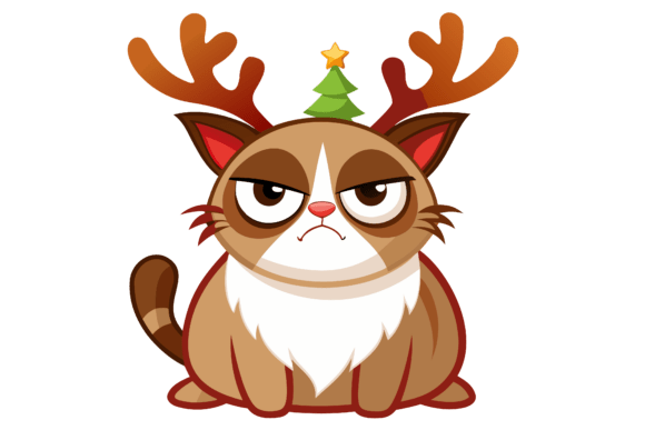 Download Graphics Design Clipart of a Grumpy Cat - Clipart Collection