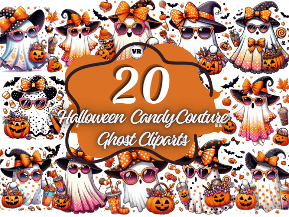 Download Halloween Candy Couture Ghost Cliparts - Ghost Collection