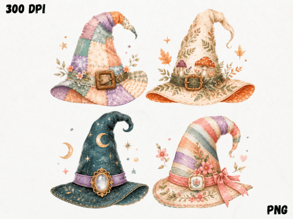 Download Pastel Witch Hat Clipart PNG - Clipart Collection