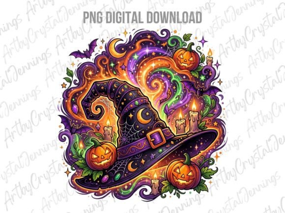 Download Magical Halloween Witch Hat Clipart PNG - Clipart Collection