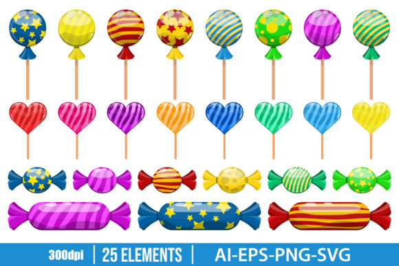 Download Sweet Candy Clipart Vector Design - Clipart Collection