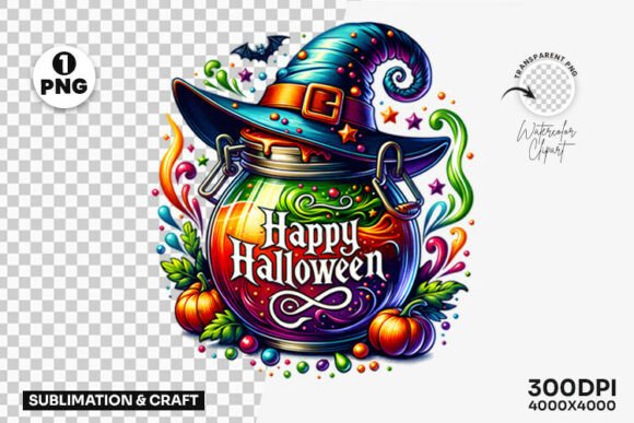 Download Happy Halloween Potion Cauldron Clipart - Clipart Collection