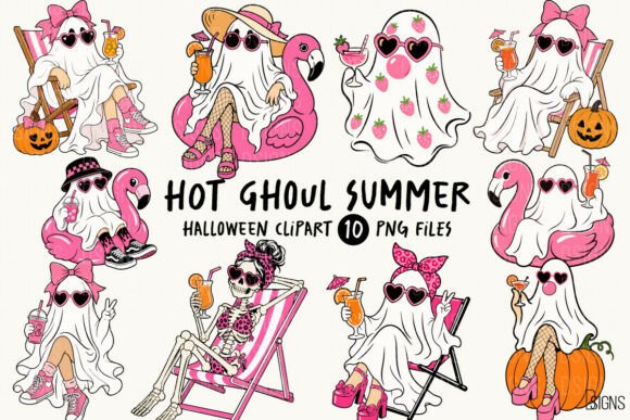 Download Hot Ghoul Summer Halloween Ghost Bundle - Premium Resources