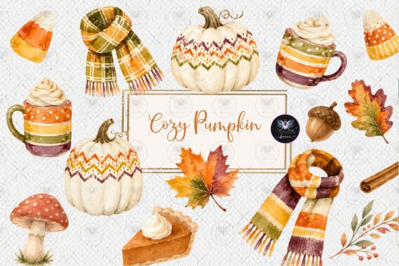 Download Cozy Fall Pumpkin Clipart - Clipart Collection
