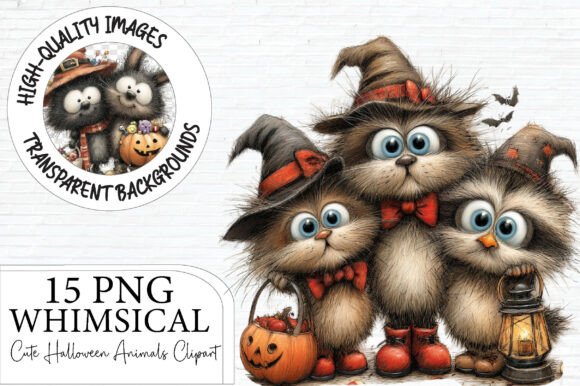 Download Cute Halloween Animals Clipart - Clipart Collection