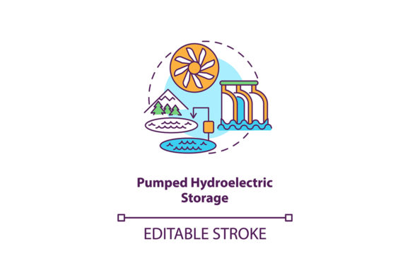 Download Pumped Hydroelectric Storage Icon - Pumped Collection