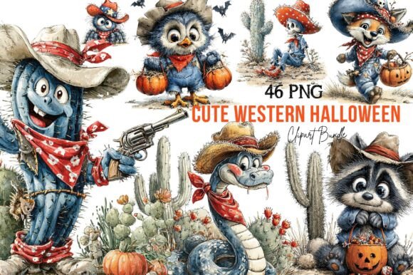 Download Cute Western Halloween Clipart - Clipart Collection