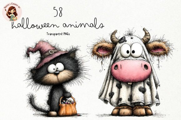 Download Cute Halloween Animals PNG Clipart - Clipart Collection