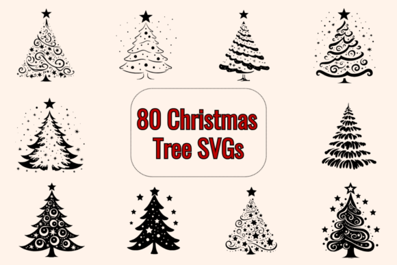 Download 80 Christmas Tree Clipart SVGs - Clipart Collection