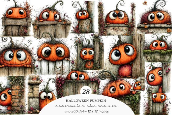 Download Whimsical Halloween Pumpkin Clipart - Clipart Collection