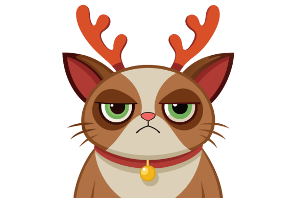 Download Graphics Design Clipart of a Grumpy Cat - Clipart Collection