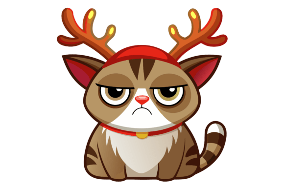 Download Graphics Design Clipart of a Grumpy Cat - Clipart Collection