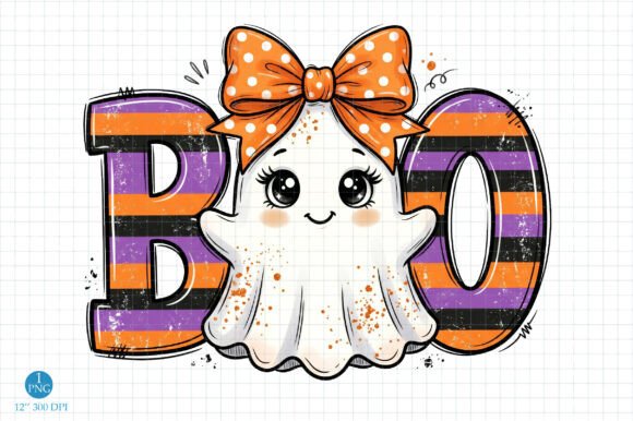 Download BOO Ghost Girl Png, Halloween Sublimatio - Ghost Collection