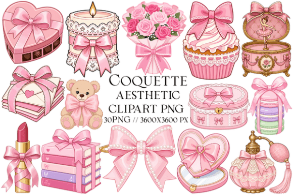Download Coquette Aesthetic Clipart PNG - Clipart Collection