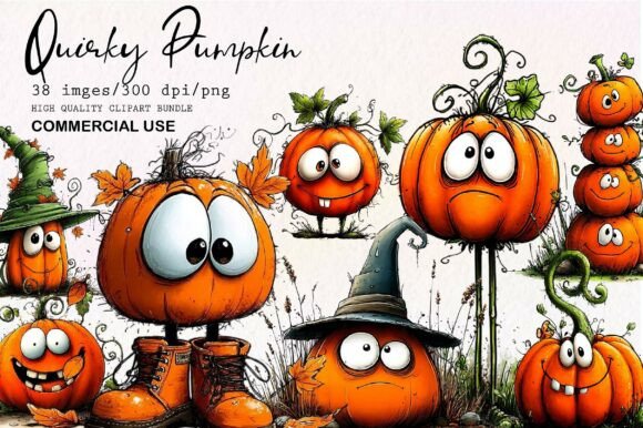 Download Quirky Pumpkin Clipart PNG - Clipart Collection