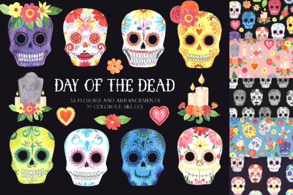 Download Day of the Dead - Mexican Clipart Set - Dead Collection