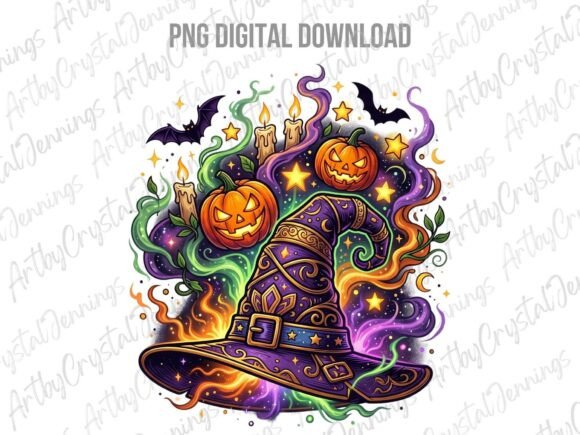 Download Magical Halloween Witch Hat Clipart PNG - Clipart Collection