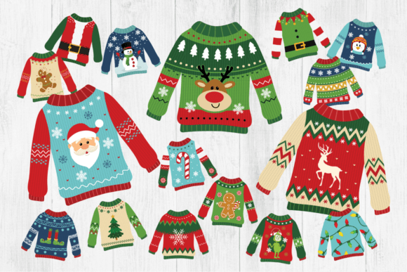 Download Ugly Christmas Sweater Clipart - Clipart Collection