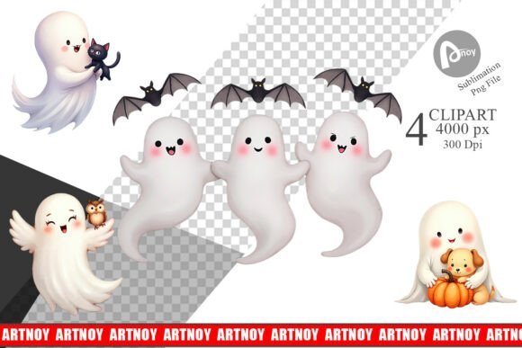 Download Clipart Ghost Halloween Pets - Ghost Collection