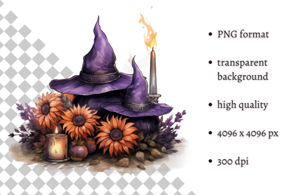 Download Purple Halloween Witch's Hat Clipart - Clipart Collection