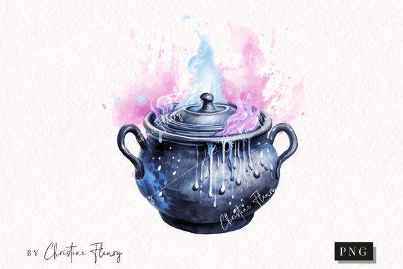 Download Pastel Witch Cauldron Clipart - Clipart Collection