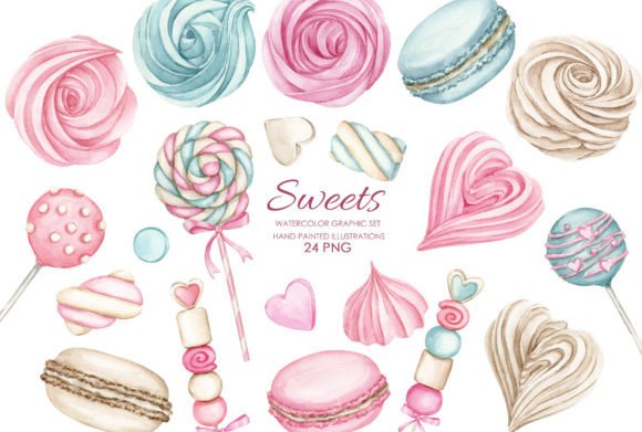 Download Watercolor Sweets Dessert Clipart - Clipart Collection
