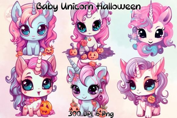 Download Unicorn Pastel Goth Halloween Clipart - Clipart Collection