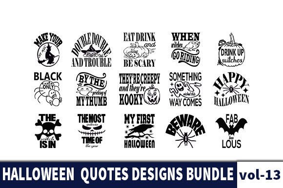 Download 15 HALLOWEEN Designs Bundle - Halloween designs bundle Collection