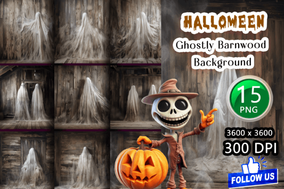 Download Ghostly Barn Wood Background - Ghost Collection