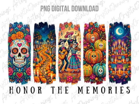Download Day of the Dead Floral Brushstroke PNG - Dead Collection