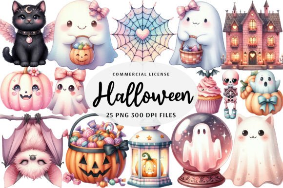Download Pastel Blush Halloween Clipart - Clipart Collection